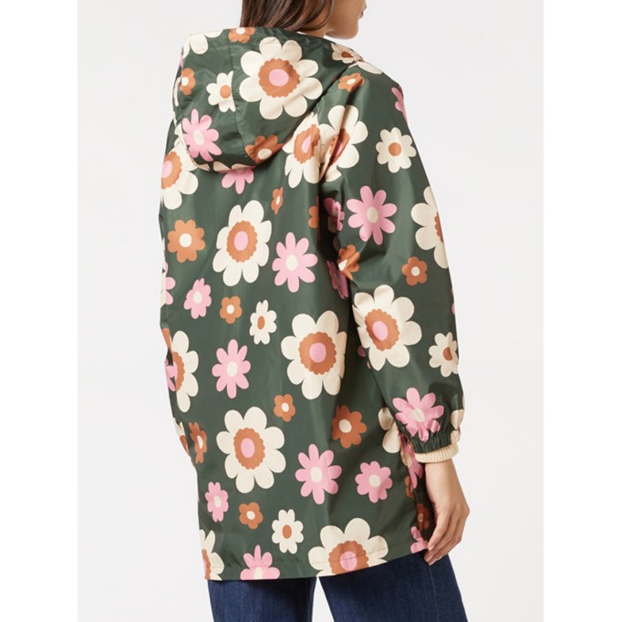 floral raincoat jacket