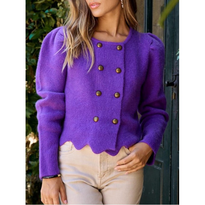 Women's Casual Knitted Sweater Top Coat