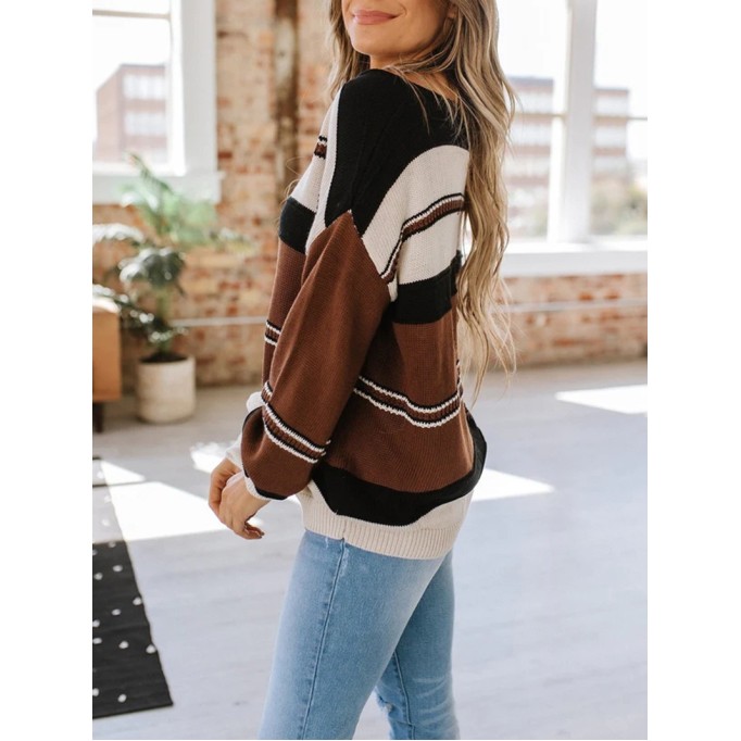 Women's Casual Knitted Sweater Top Coat