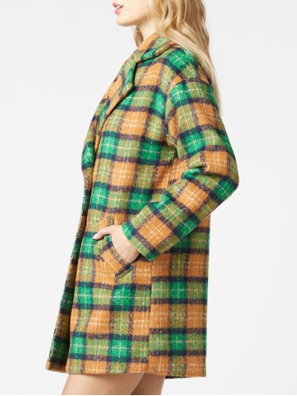 Women's casual plaid  jacket