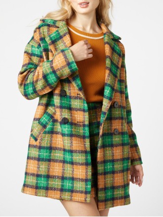 Women's casual plaid  jacket