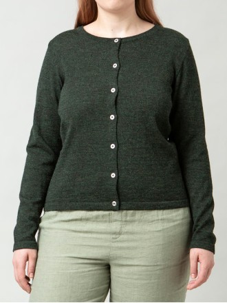 Women's green knitted sweater