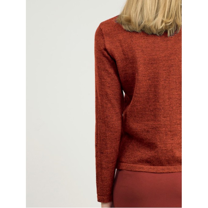 Women's mocha brown knitted sweater