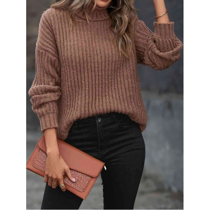 Women's turtleneck autumn and winter long sleeve sweater