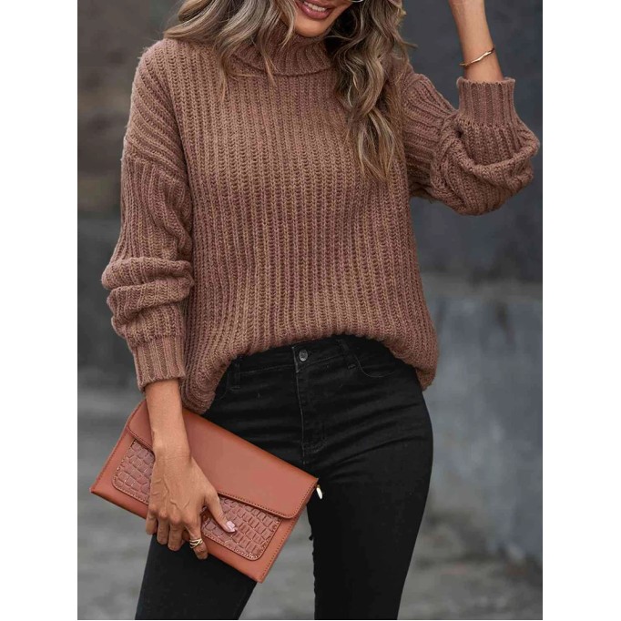 Women's turtleneck autumn and winter long sleeve sweater