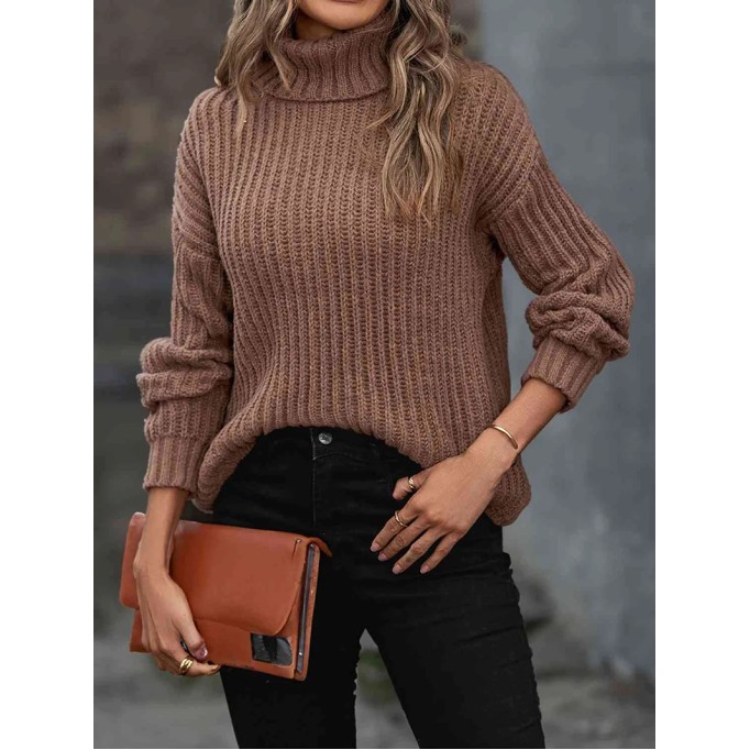 Women's turtleneck autumn and winter long sleeve sweater