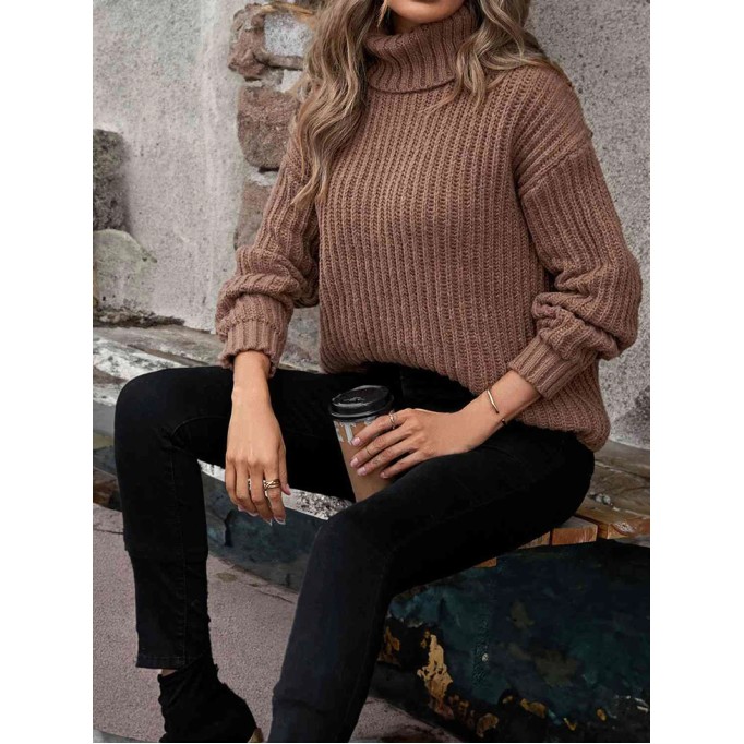 Women's turtleneck autumn and winter long sleeve sweater